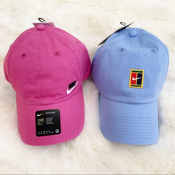 Nike Accessories - ✔️ NIKE Tennis Hat Heritage Cap New Baby Blue Pink